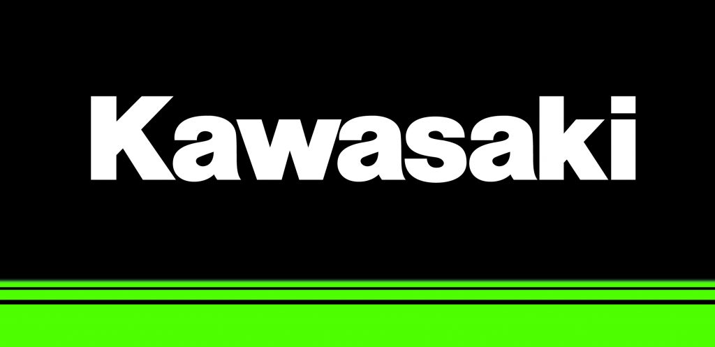 kawasaki logo musta pohja